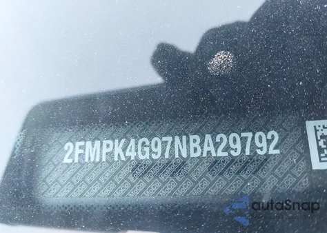 2022 Ford Edge Se из США, поврежденный, VIN 2FMPK4G97NBA29792